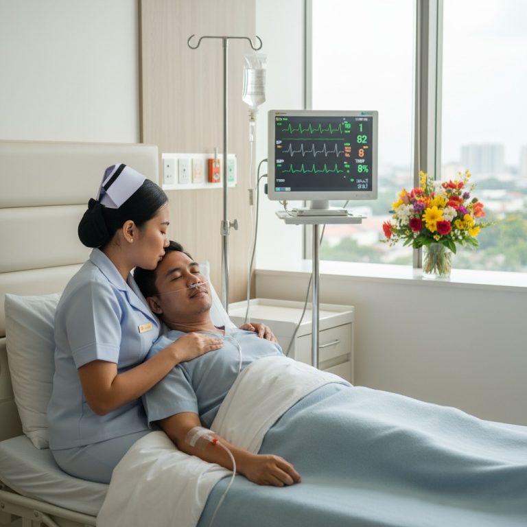 Una enfermera robó un beso de un multimillonario en estado vegetativo porque creyó que nunca despertaría… pero de repente él la abrazó…