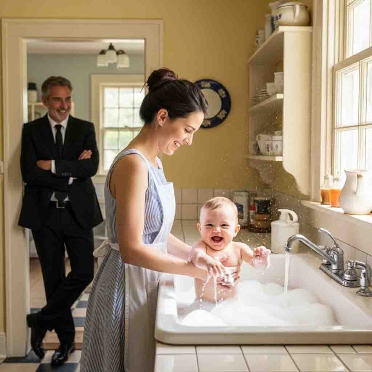 Un millonario volvió a casa sin avisar…y se quedó helado al ver lo que la criada le hacía a su hijo.