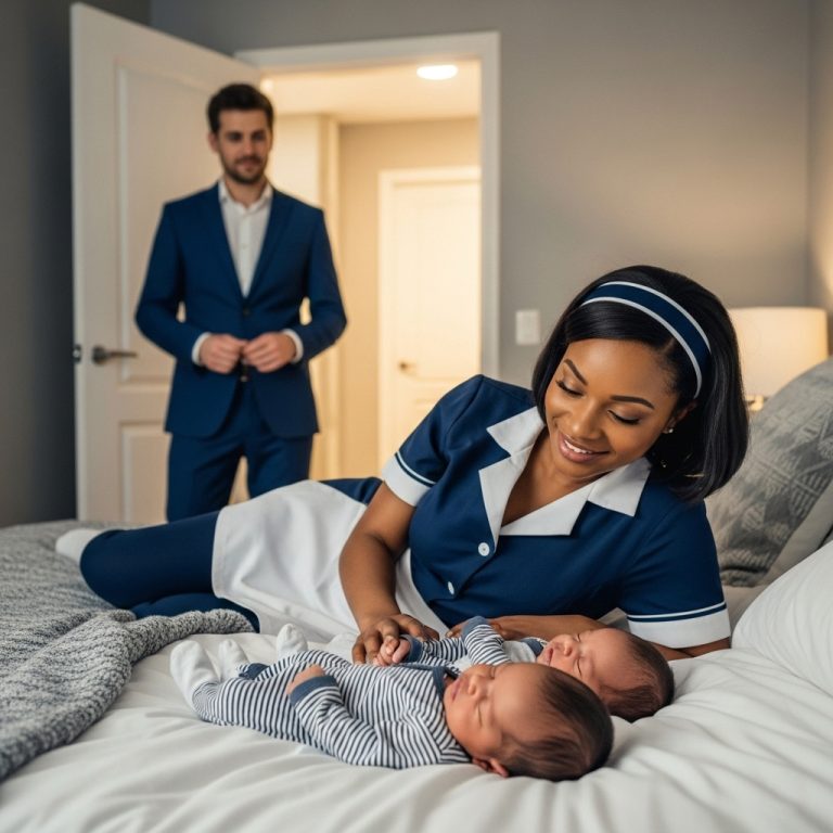 Los GEMELOS dell viudo MILLONARIO no podían dormir… hasta que la nueva niñera negra hizo algo IMPENSABLE.