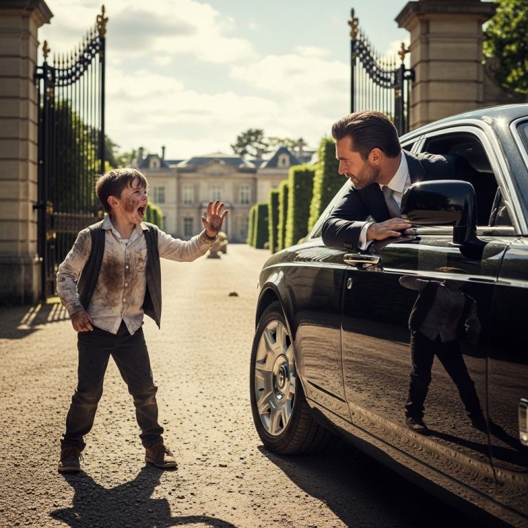 ¡No Conduzcas! ¡Tu Esposa Cortó Los Frenos! — Dijo Un Niño Sin Hogar Al Millonario… Y Entonces Pasó