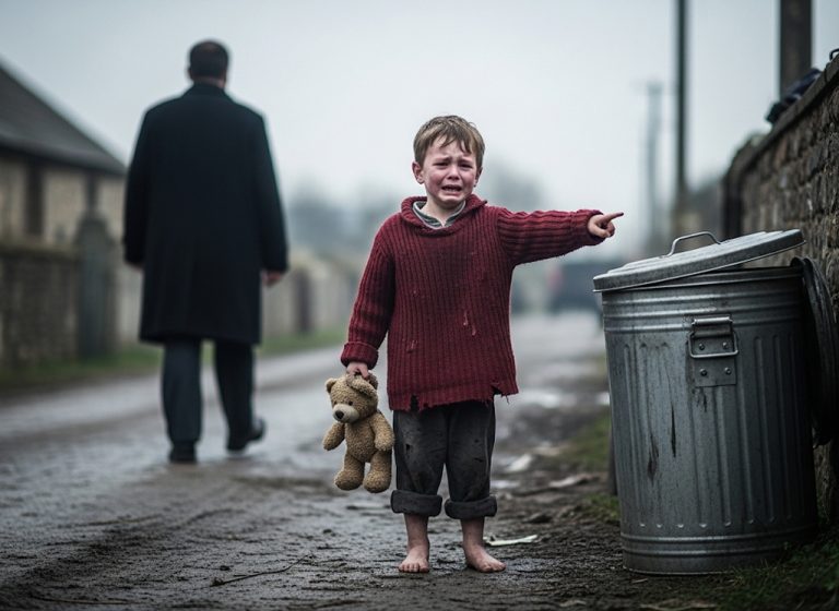 Millonario oyó a un niño llorar “¡mi mamá está ahí!” — al abrir, la verdad lo dejó helado