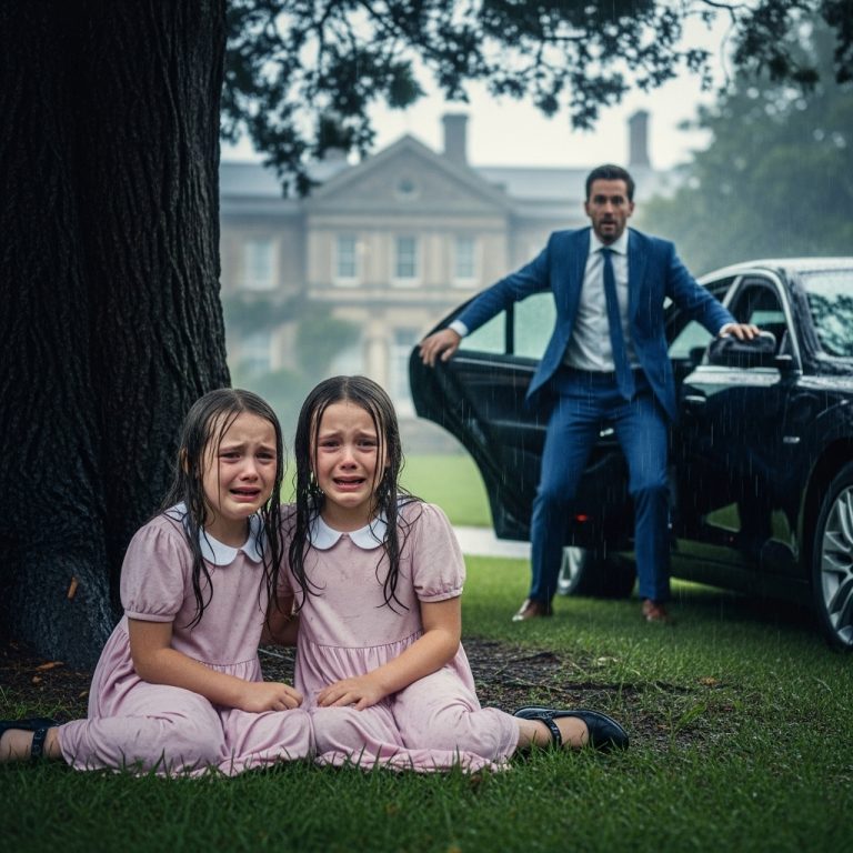 Millonario Llegó A Casa Sin Avisar Y Vio A Sus Gemelas Abandonadas Por La Esposa Bajo La Lluvia…
