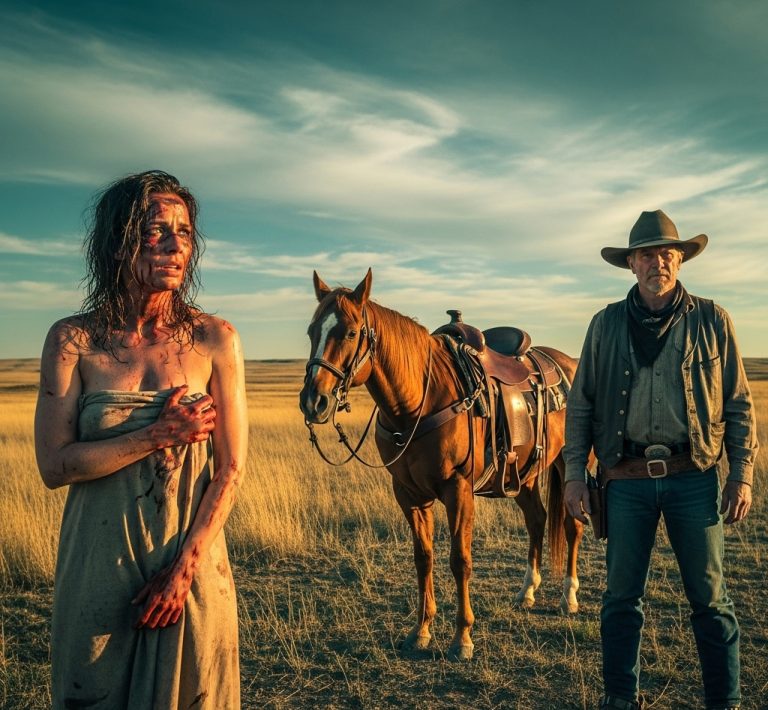 «Por favor… no quites la tela», suplicó ella. — Pero el ranchero lo hizo… y comenzó a temblar….