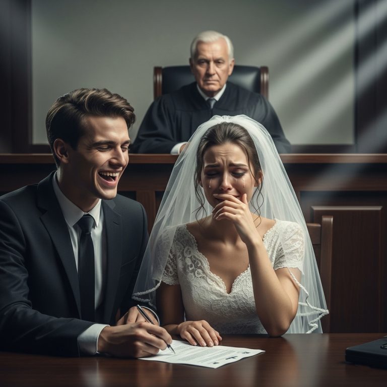 Él firmó los papeles del divorcio, burlándose de mí… Hasta que el juez leyó en voz alta el testamento de mi padre.