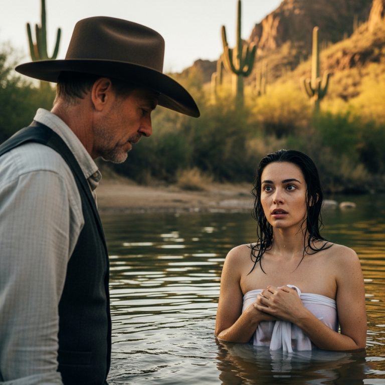 Un ranchero VIUDO encuentra a una joven VIRGEN bañándose en su arroyo… cuando VE SU hermoso rostro…