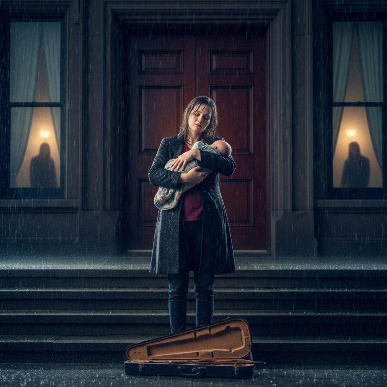 Mi esposo y su familia me echaron con nuestro bebé bajo la lluvia, pero llegué más alto de lo que jamás imaginaron.