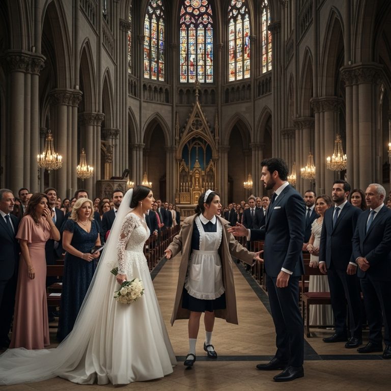 LA LIMPIADORA DIJO LA VERDAD EN EL ALTAR… Y EL MULTIMILLONARIO ROMPIÓ SU COMPROMISO…