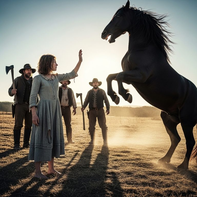 CABALLO INDOMABLE IBA A SER SACRIFICADO, PERO NIÑA ABANDONADA HIZO ALGO INCREÍBLE…