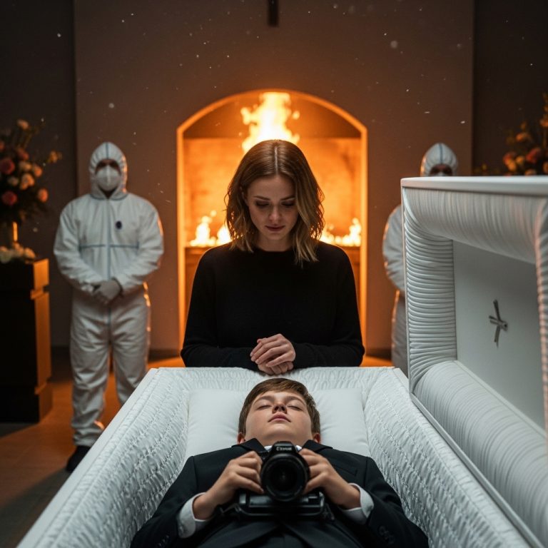 En la CREMACIÓN de su hijo de 9 años, madre ESCONDE cámara en el ataúd y GRABA algo moviéndose…