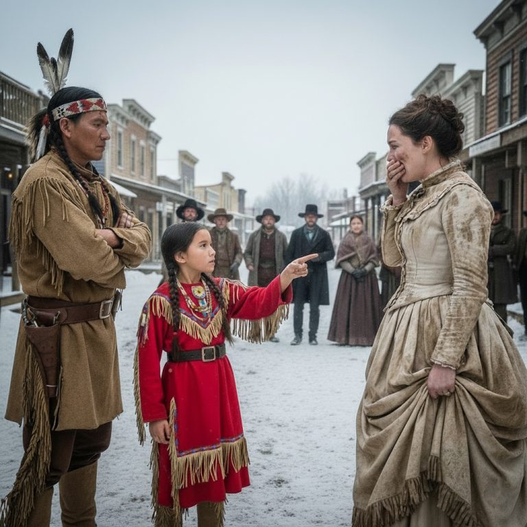 “Está guapa, papá.” La novia gorda fue motivo de burlas… hasta que la hija del apache la llamó…