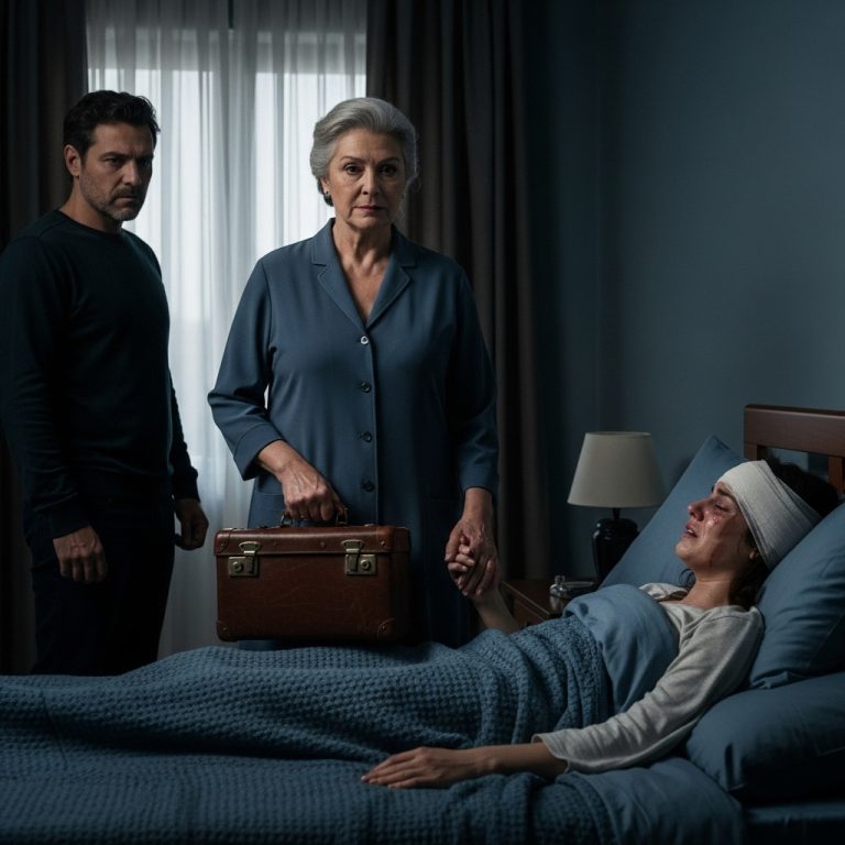 «¡Quítate las vendas y vete enseguida a la cocina, mi madre y mi hermana tienen hambre!» — el marido no dejaba en paz a su mujer recién operada de la cabeza, pero entonces apareció la suegra e hizo algo inesperado