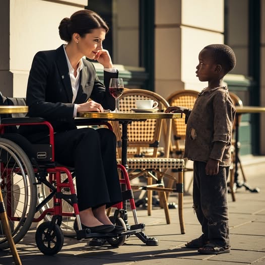 Niño Negro Pobre A MILLONARIA Paralizada: “Te CuRO Por Tus SOBRAS” – Ella Ríe… Y Luego Todo Cambia