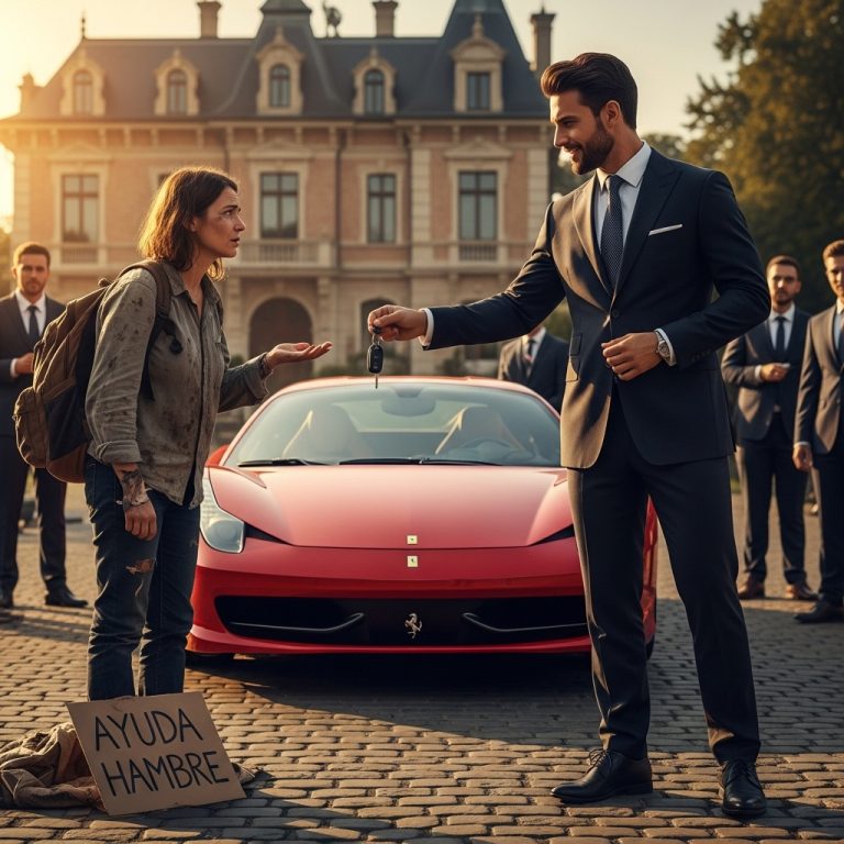 “TE DOY MI FERRARI SI LA ARRANCAS!” El Millonario Humilló A La Chica Sin Techo Pero Al Final Calló