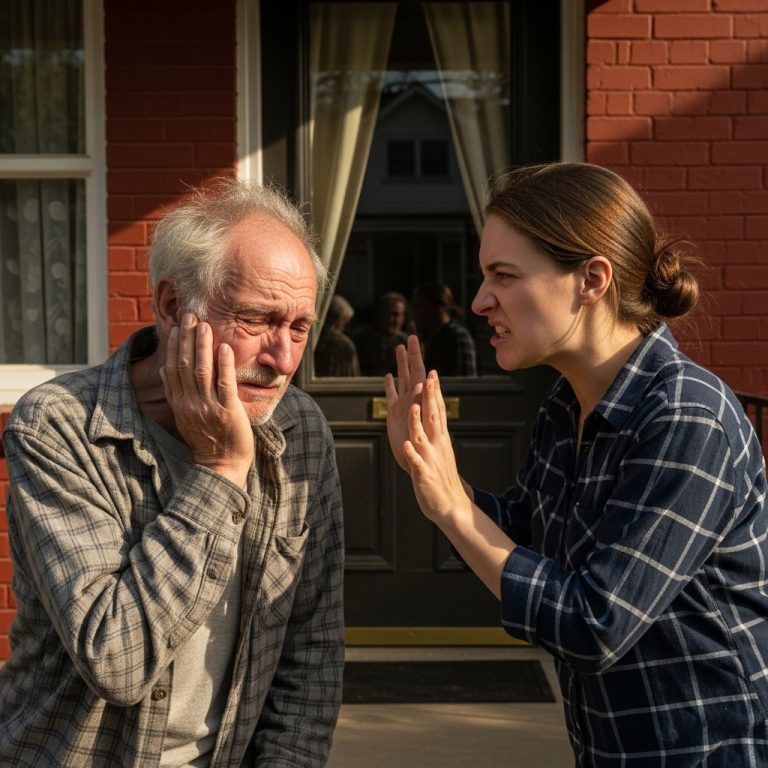 Mi nuera me dio una bofetada y me exigió las llaves de la casa y me dijo que desapareciera. Inesperadamente, mi hijo vino y vio… Y el final…