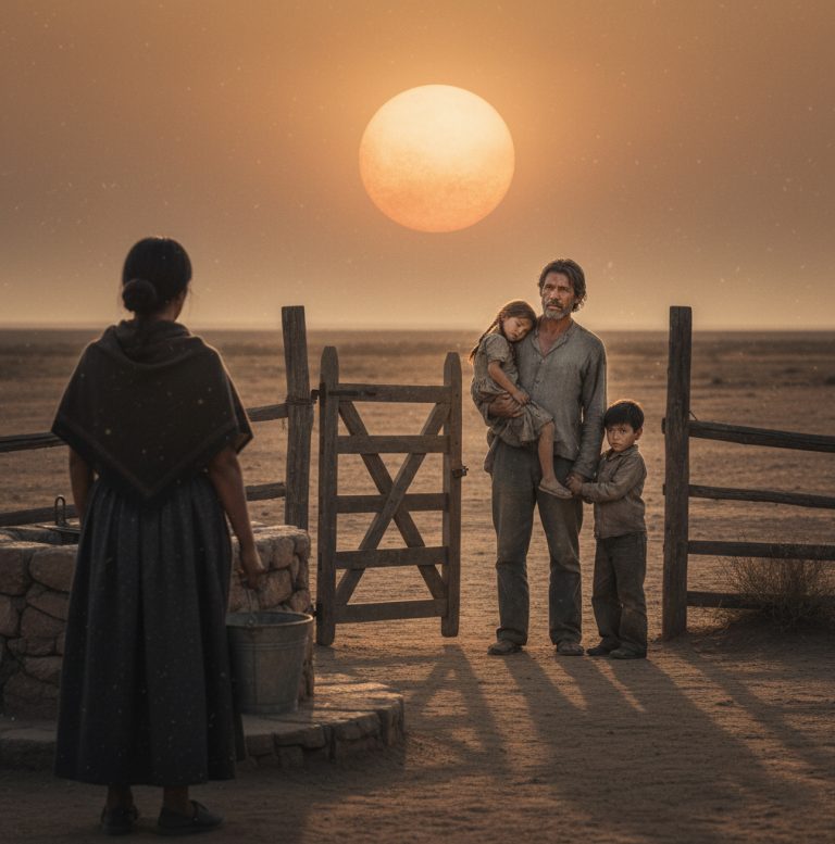 Trabajaré día y noche, solo abriga a mis hijos, rogó el campesino a la viuda solitaria