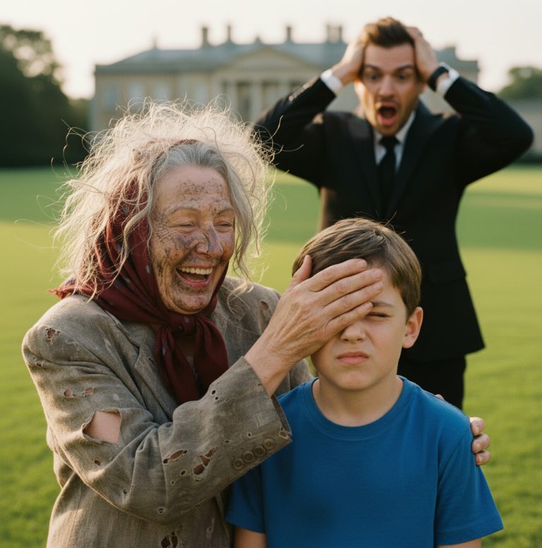 EL HIJO DEL MILLONARIO ERA CIEGO, HASTA QUeE UNA ANCIANA FROTÓ SUS OJOS Y SUCEDIÓ ALGO IMPOSIBLE…