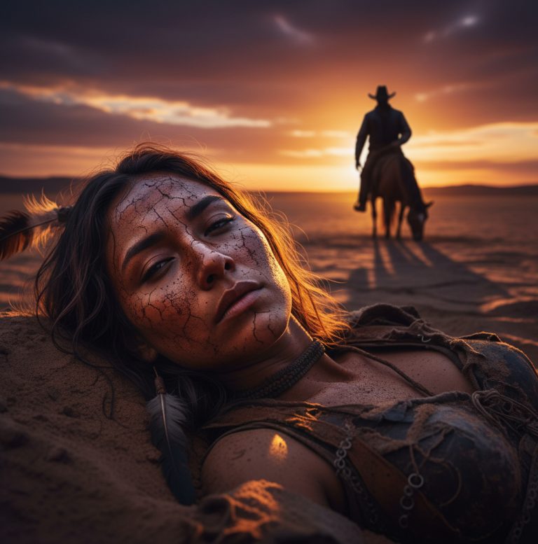 La tribu la dejó morir sin piernas… hasta que un vaquero hizo lo impensable..