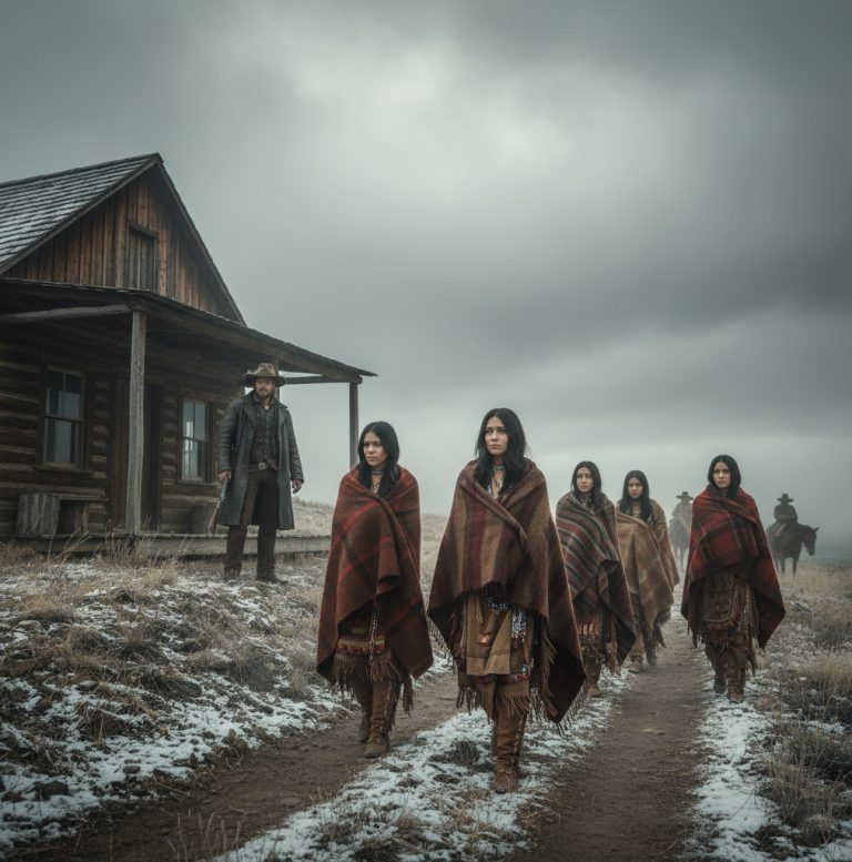 Cinco viudas apaches tocaron su puerta… y cambiaron para siempre la vida del ranchero…
