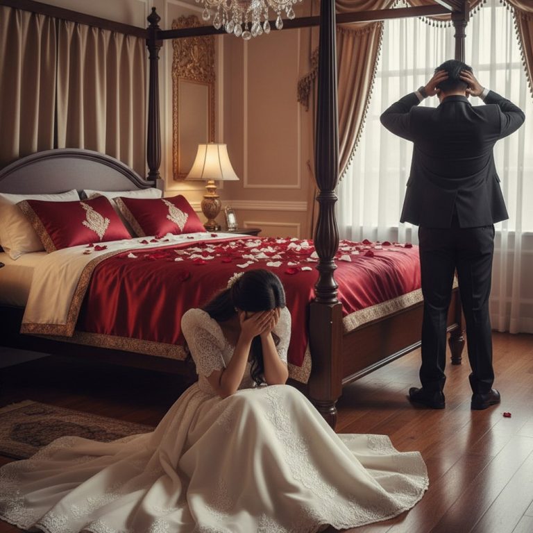 En la noche de nuestra boda, al ver el “ahí abajo” de mi esposo, me estremecí y entendí por qué la familia de mi esposo me regaló una villa junto al lago, valorada en aproximadamente un millón de dólares, para casarse con una chica pobre como yo…