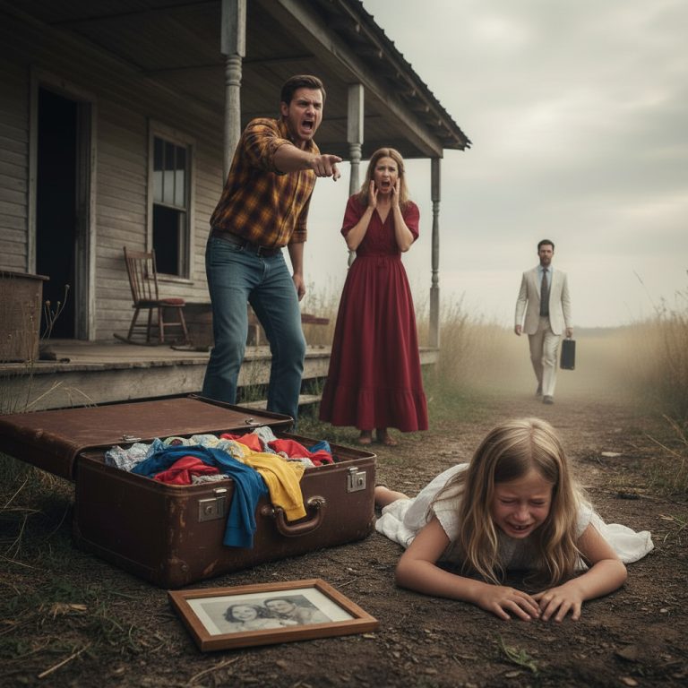 Padrastro Echó a la Niña Tras el Funeral de su Madre… De Pronto, un Millonario Entró y…