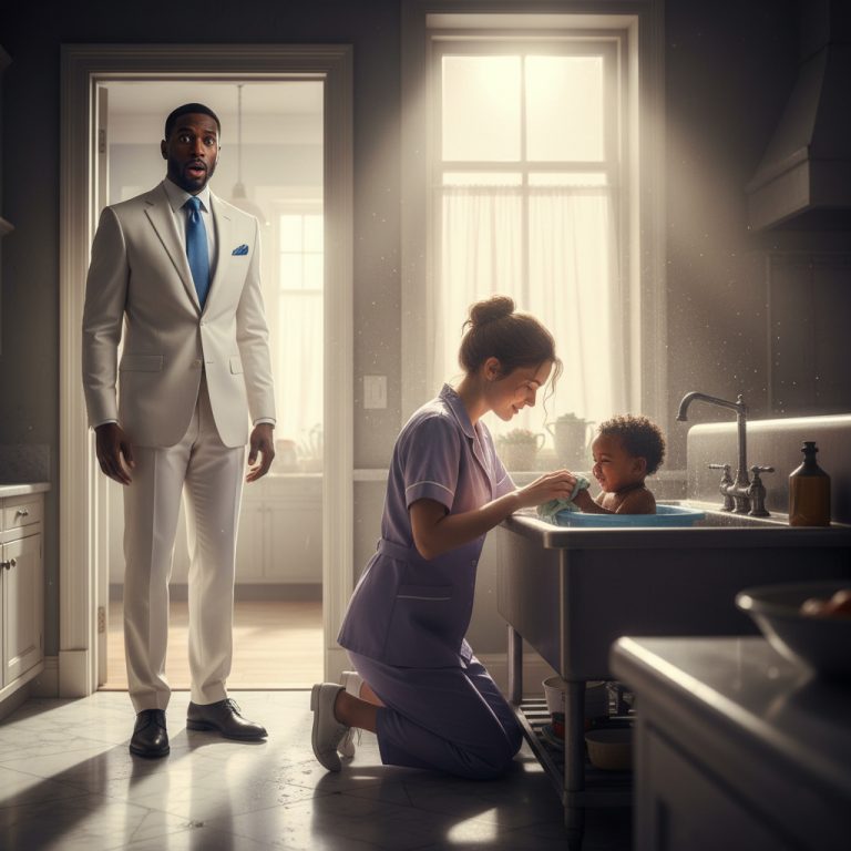 Un millonario volvió a casa sin avisar…y se quedó helado al ver lo que la criada le hacía a su hijo.