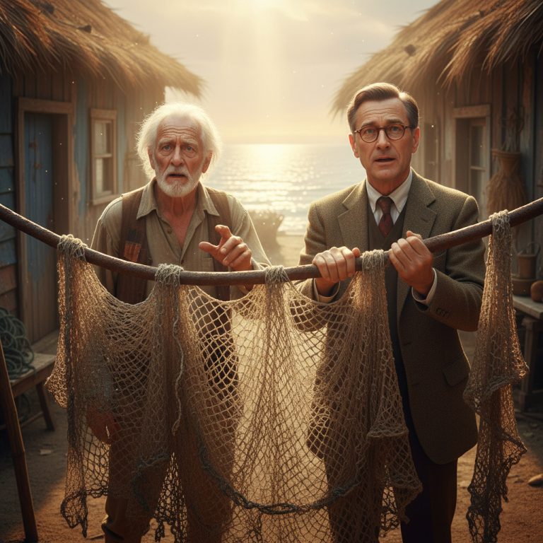 Hace treinta años, un hombre encontró una barra de hierro en la costa y la usó como tendedero; hoy un profesor llegó hasta su casa y, al revelar la verdad, lo dejó en silencio absoluto.