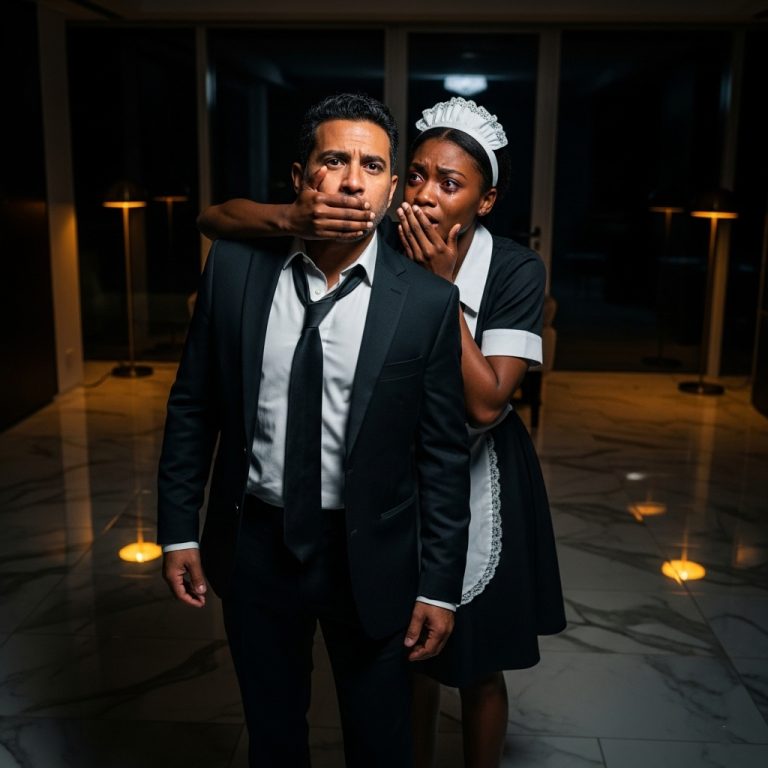 Un millonario llega tarde a casa y su criada le dice que guarde silencio — La razón te sorprenderá…