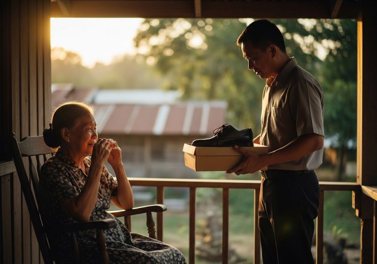 MAESTRA LE COMPRA ZAPATOS A UN ESTUDIANTE POBRE — 20 AÑOS DESPUÉS, ÉL REGRESA CON UN REGALO SORPRENDENTE
