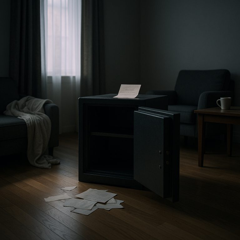 La suegra y el yerno se fueron de la casa, llevándose todos los ahorros y dejando solo una nota breve dentro de la caja fuerte…