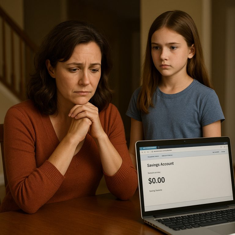 Después de que mi esposo tomó todo el dinero del fondo de educación de nuestra hija y se fue con alguien nuevo, no sabía qué hacer.