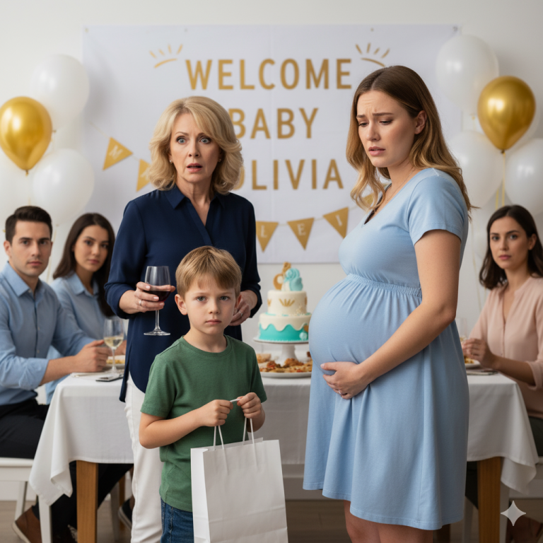 Me avergonzaban por ser madre soltera en el baby shower de mi hermana, hasta que mi hijo de 9 años se puso de pie con una carta