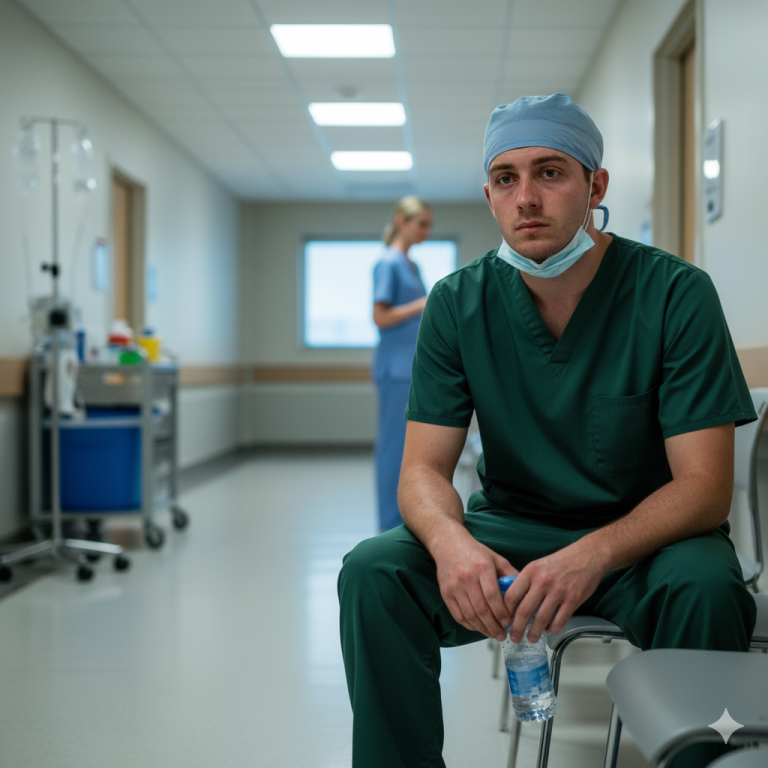 Mi nombre es Marco. Soy enfermero. Hoy… lloré en silencio en el pasillo.