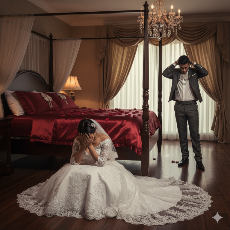 En nuestra noche de bodas, al ver a mi esposo “allá abajo”, temblé y entendí por qué la familia de mi esposo me dio una villa junto al lago por un valor aproximado de 1 millón de dólares para casarme con una chica pobre como yo.