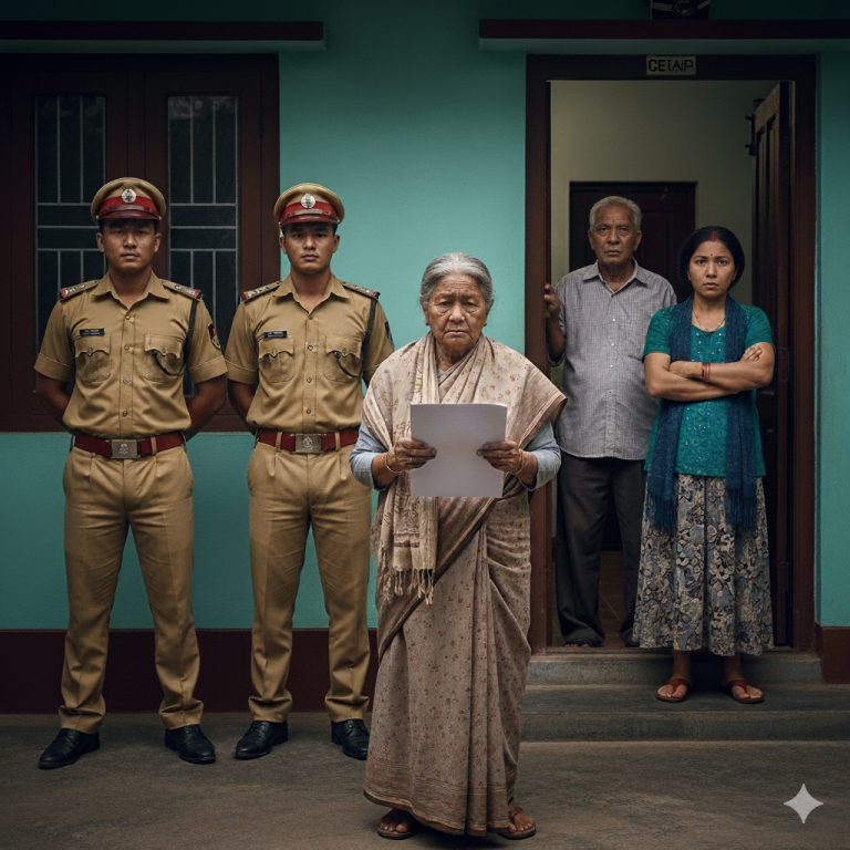 Una madre anciana vende la tierra heredada para pagar las deudas de su hijo — Tres meses después, ella y su esposo son echados por su propio hijo y nuera… Pero lo que ellos no sabían era que ella ya había ido a la policía una semana antes y lo tenía todo planeado con precisión.