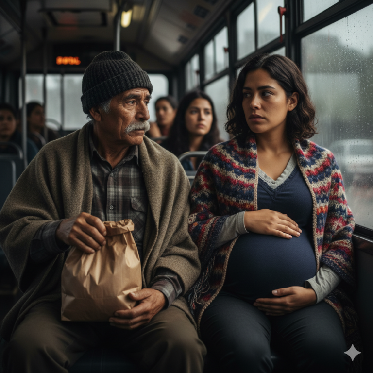 LA MUJER EMBARAZADA QUE SE SENTÓ AL LADO DEL EXTRAÑO QUE CAMBIÓ SU VIDA