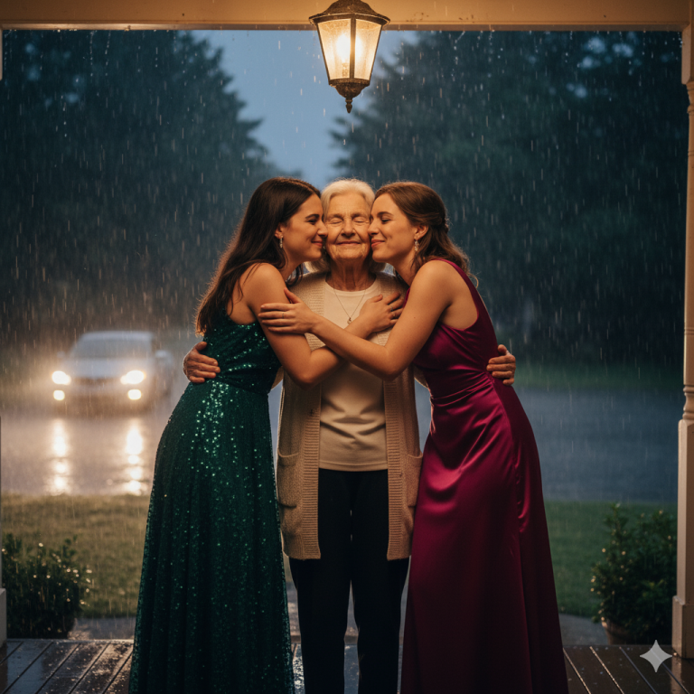 Una camarera alimentó a cuatro niñas huérfanas durante diez años — doce años después, una camioneta SUV se detuvo en su puerta.