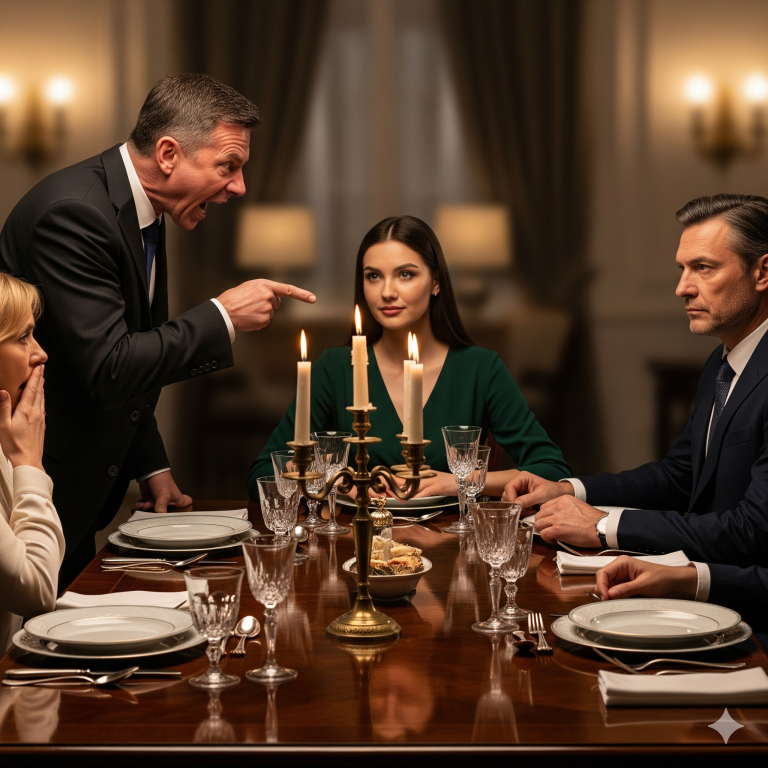 Antes de los invitados, mi esposo se burló de mí y me llamó “cerda gorda”, yo en silencio hice algo que lo dejó profundamente sorprendido…