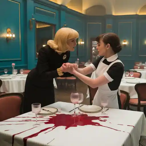 Una clienta arrogante le rompió el vestido pensando que era una simple camarera, sin saber que el esposo multimillonario de la dueña observaba todo en secreto desde las cámaras de seguridad.