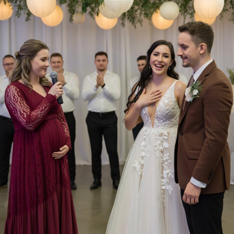 El día de mi boda, mi exesposa apareció embarazada para felicitarnos — Mi nueva esposa hizo una sola pregunta y lo que mi ex reveló me hizo perderlo todovv…