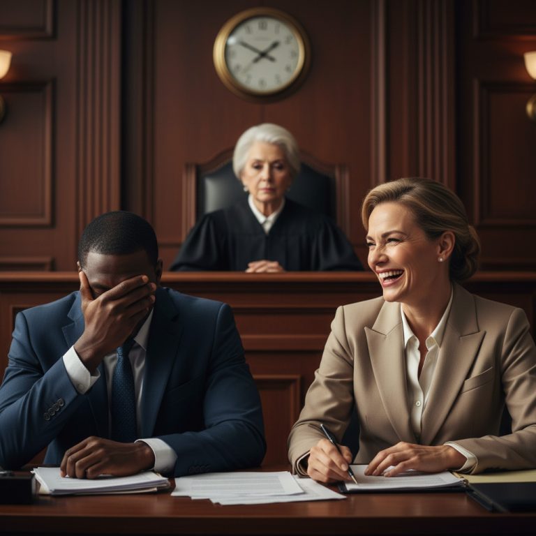 Durante tres años mi vida familiar no tuvo risas… hasta que puse la pluma sobre el papel para firmar el divorcio; ella me llamó “basura negra”… me puse muy triste, pero solo sonreí…