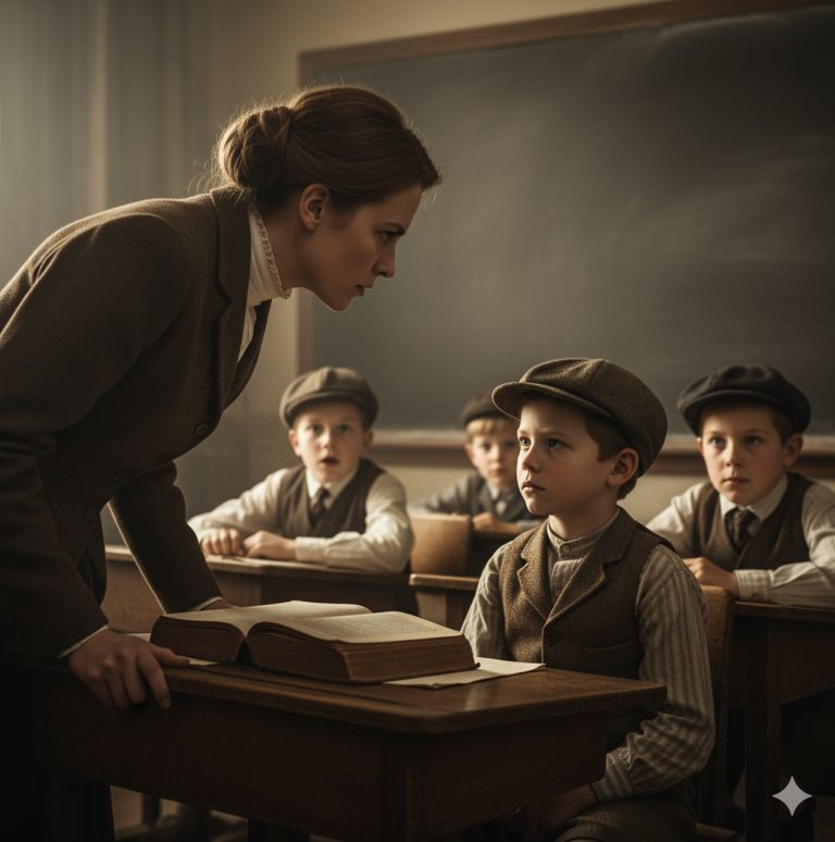 “CÁLLATE, ANALFABETO” — Gritó LaS Profesora…A Hasta Que El Niño Judío Escribió En 7 Idiomas…