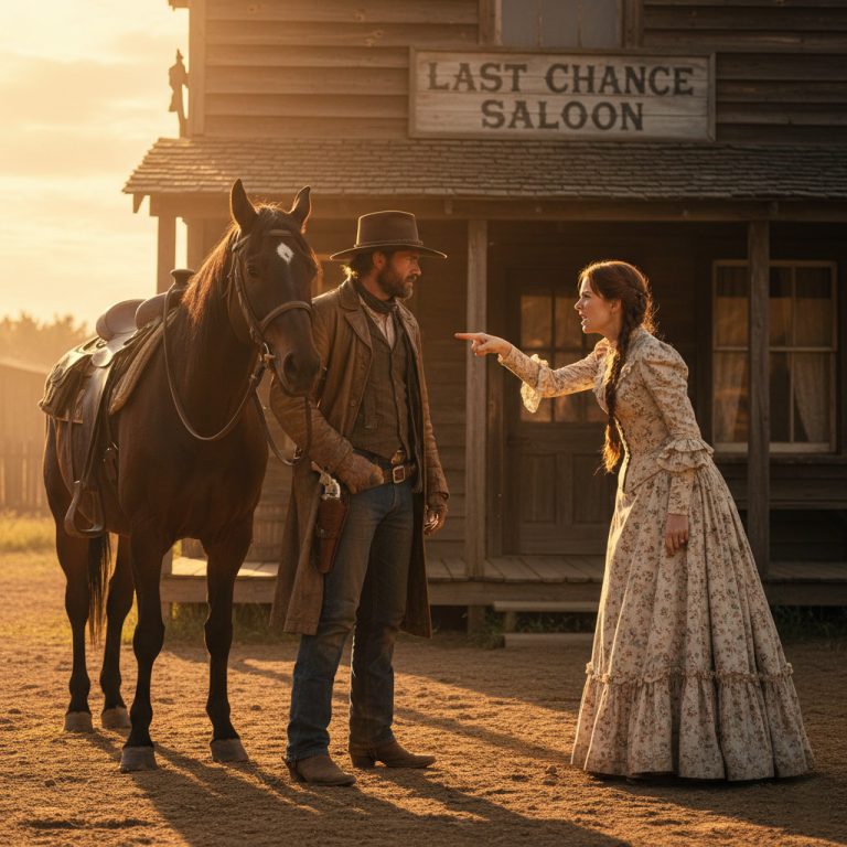 «Te Acuestas Conmigo Esta Noche», ordenó la mujer solitaria al vaqueros…