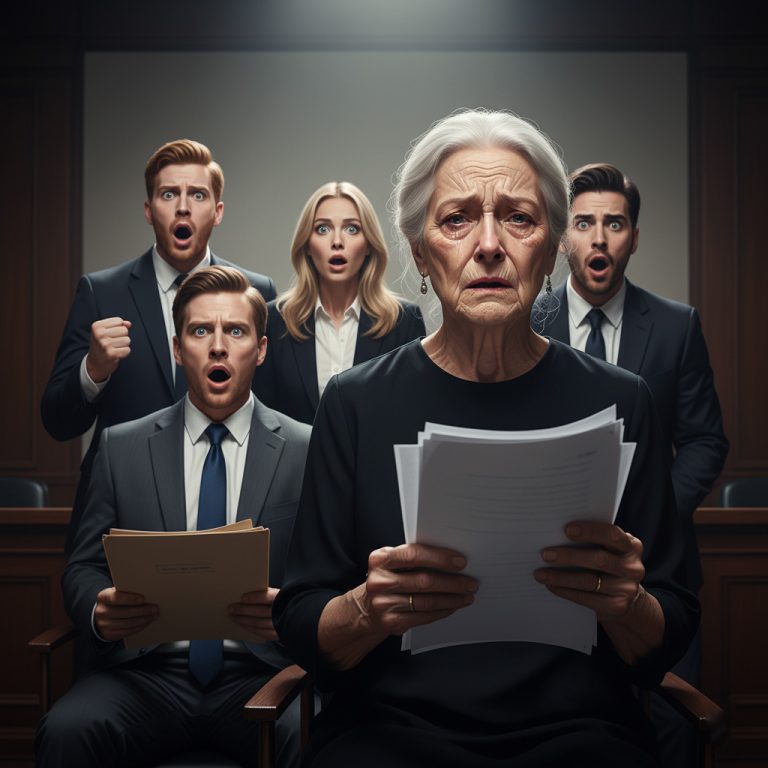 Mis Hijos Me Dejaron Fuera De La Lectura Del Testamento De Mi Esposo — Entonces Les Mostré El…