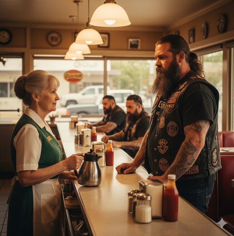 La bondadosa anciana da refugio a 15 motociclistas durante una tormenta de nieve — A la mañana siguiente, 100 motos se alinean frente a su casa
