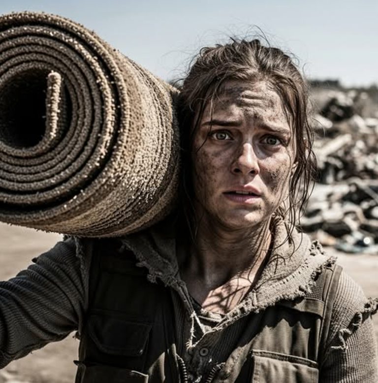 UNA VIUDA CON DOS HIJOS VIO A UN HOMBRE RICO TIRAR UNA ALFOMBRA DE LUJO EN EL BASURERO…