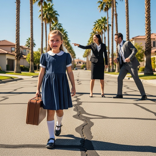 Después del funeral de su padre en California, una niña fue abandonada en la calle por su madrastra — Un abogado apareció de repente y descubrió un testamento oculto.