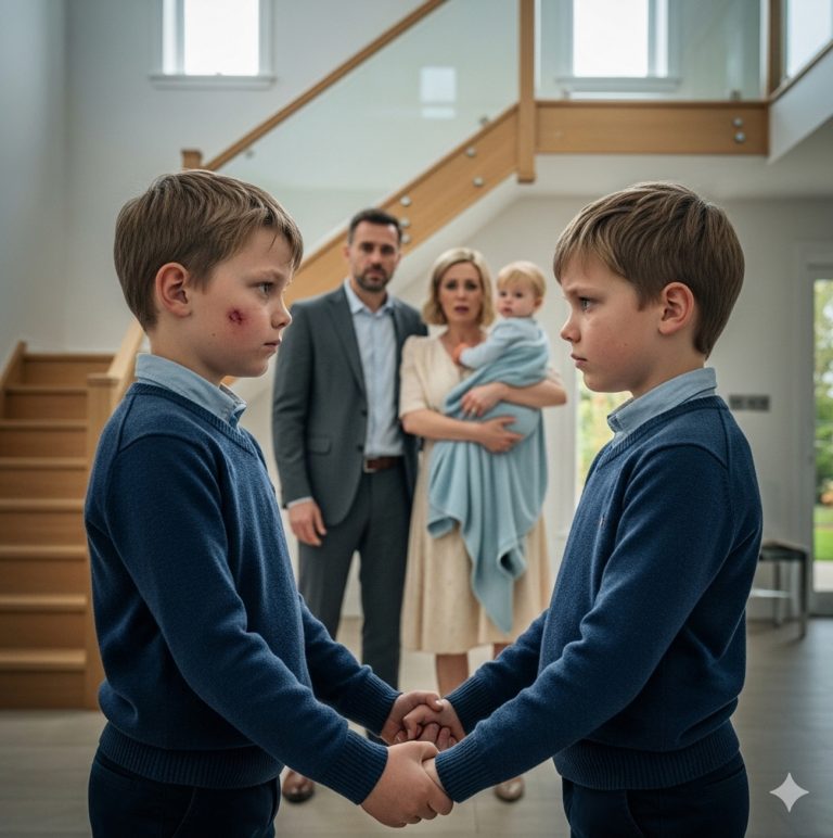 EL NIÑO RICO SE PONE PÁLIDO AL VER A UN MENDIGO IDÉNTICO A ÉL — ¡NUNCA IMAGINÓ QUE TENÍA UN HERMANO!