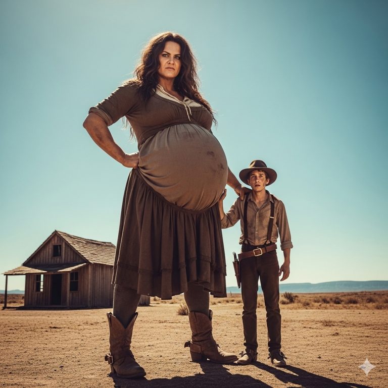 “¡Estoy esperando un BEBÉ GIGANTE!” — reveló la mujer de 2,03 metros al humilde granjero solitario, desenterrando los secretos de una noche olvidada que podrían destruir todo en lo que él creía.