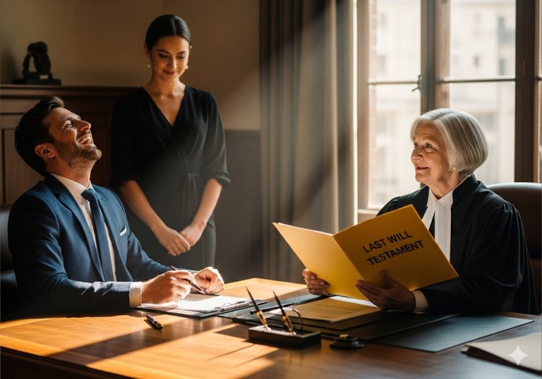 Él firmó los papeles del divorcio riéndose en mi cara… hasta que el juez abrió el sobre con el testamento de mi padre.