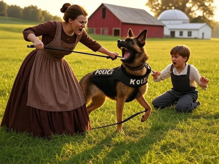No atacó. No retrocedió. Solo gruñó con una gravedad que no venía de los dientes, sino del alma. Otra vez tú. Escupió Sara, acercándose. Thor no parpadeó. Sus ojos eran dos brasas encendidas en medio del barro, dentro del establo. Y Sara escuchaba todo. No se asomó.